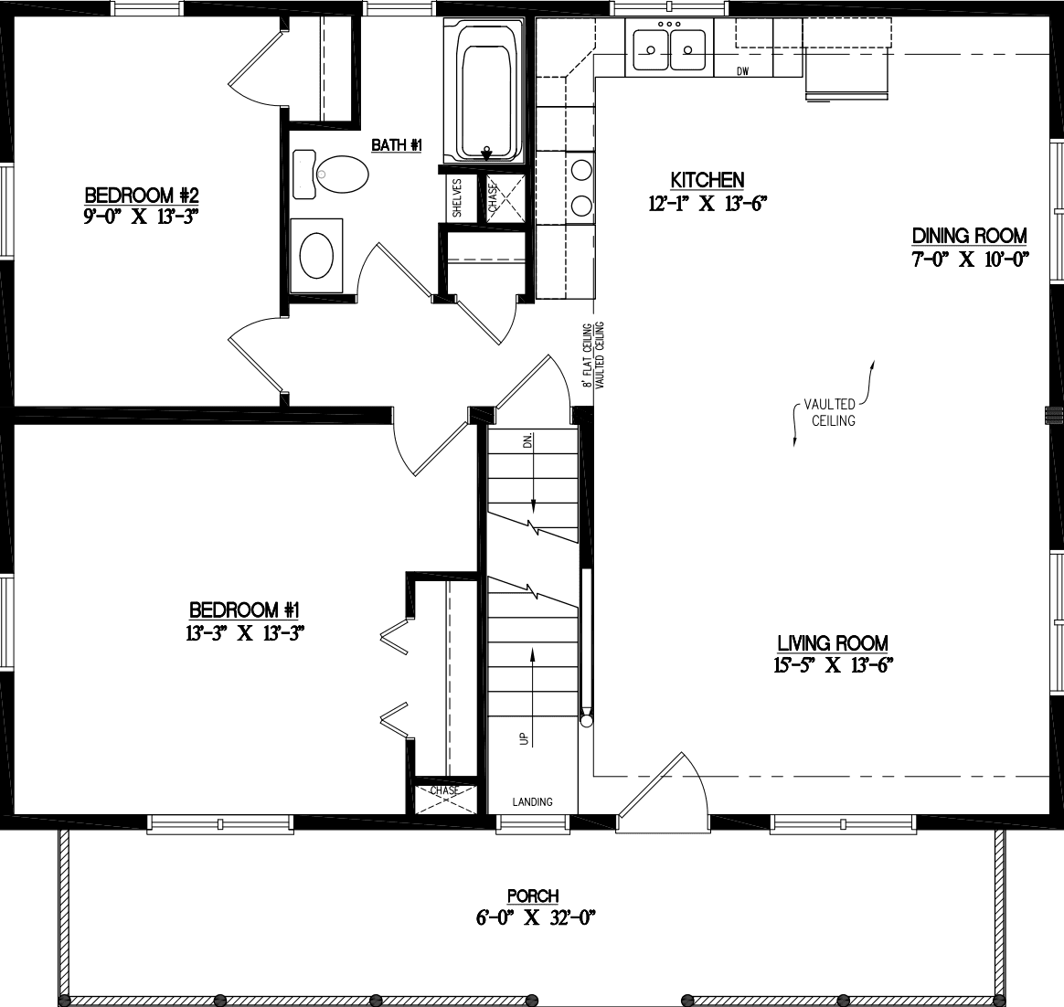 Glacier 2836 floor plan home features