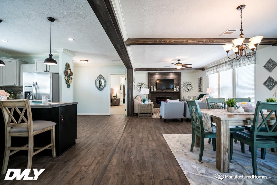 The millwood interior home features