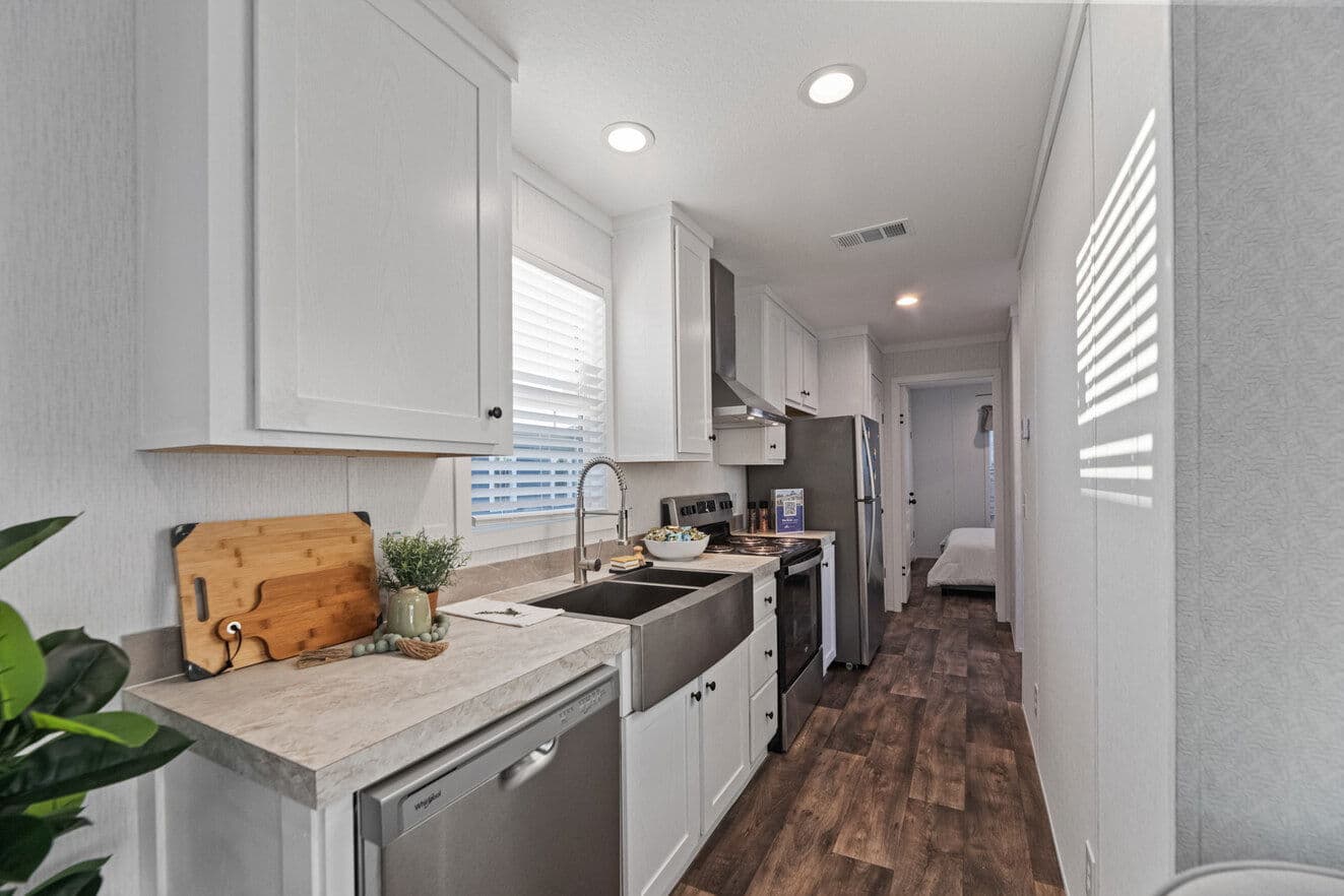 The palmetto rose kitchen home features