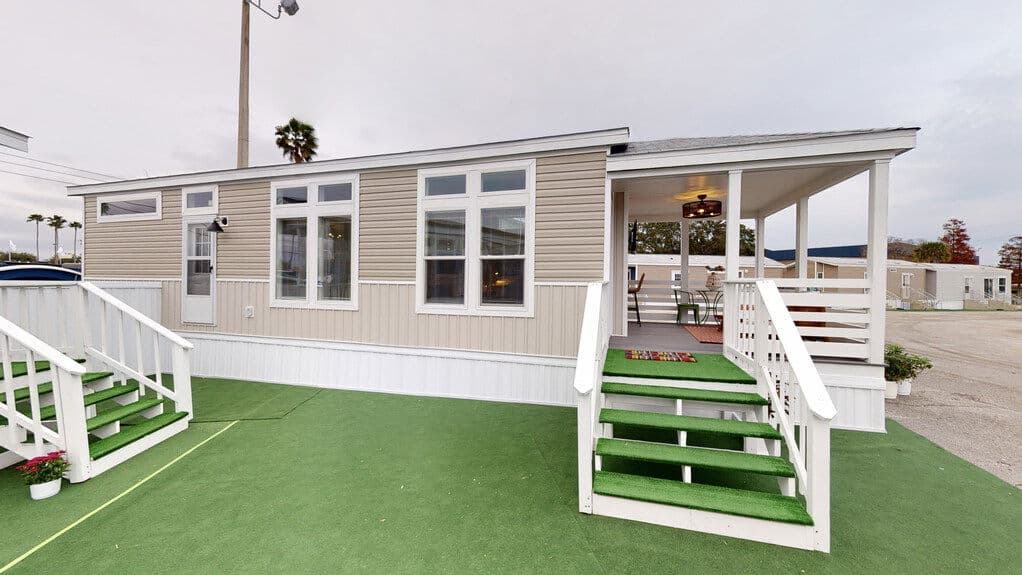 Lake charles two | 13371a | hud elevation and exterior home features