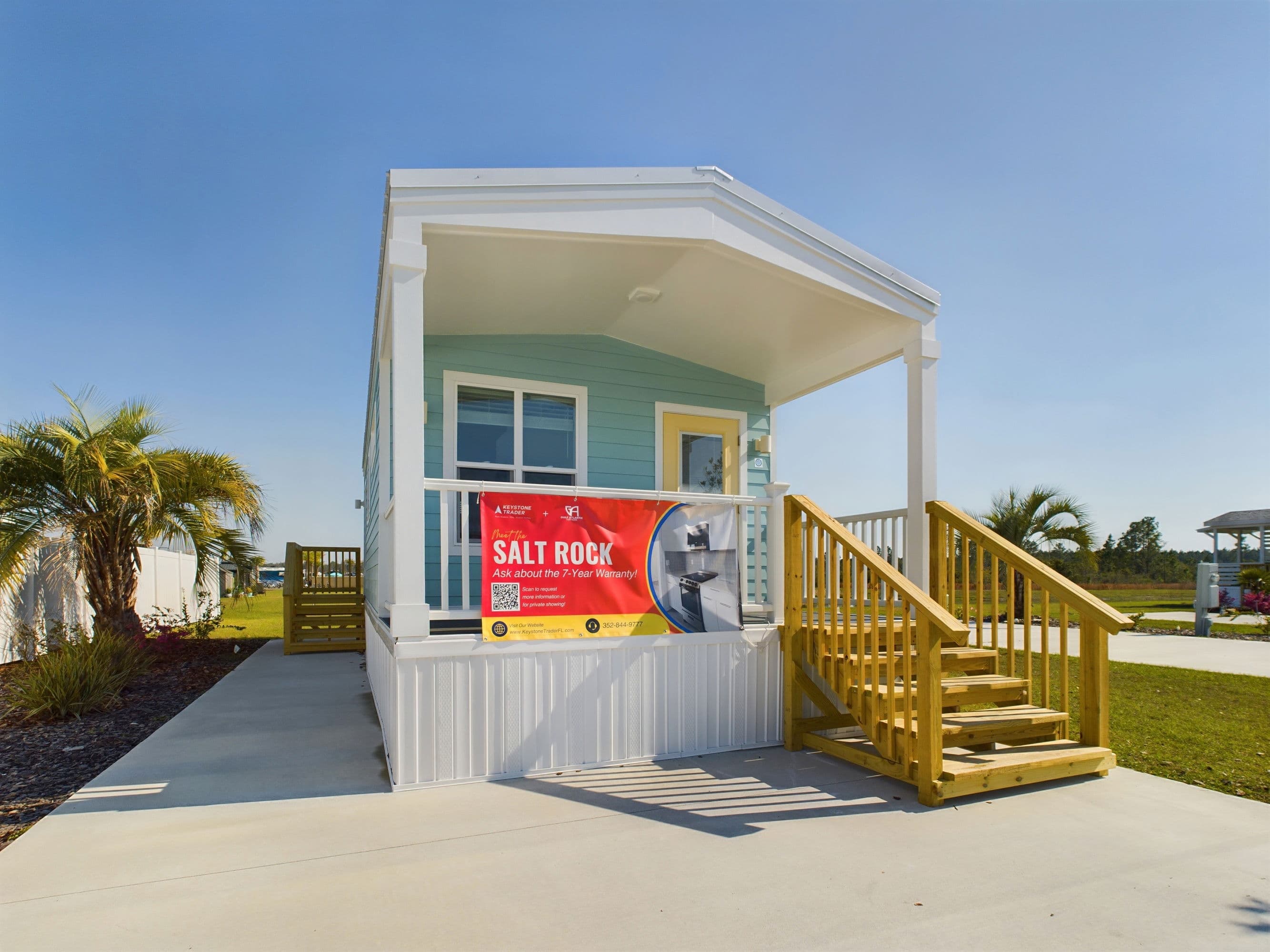 Salt rock exterior home features