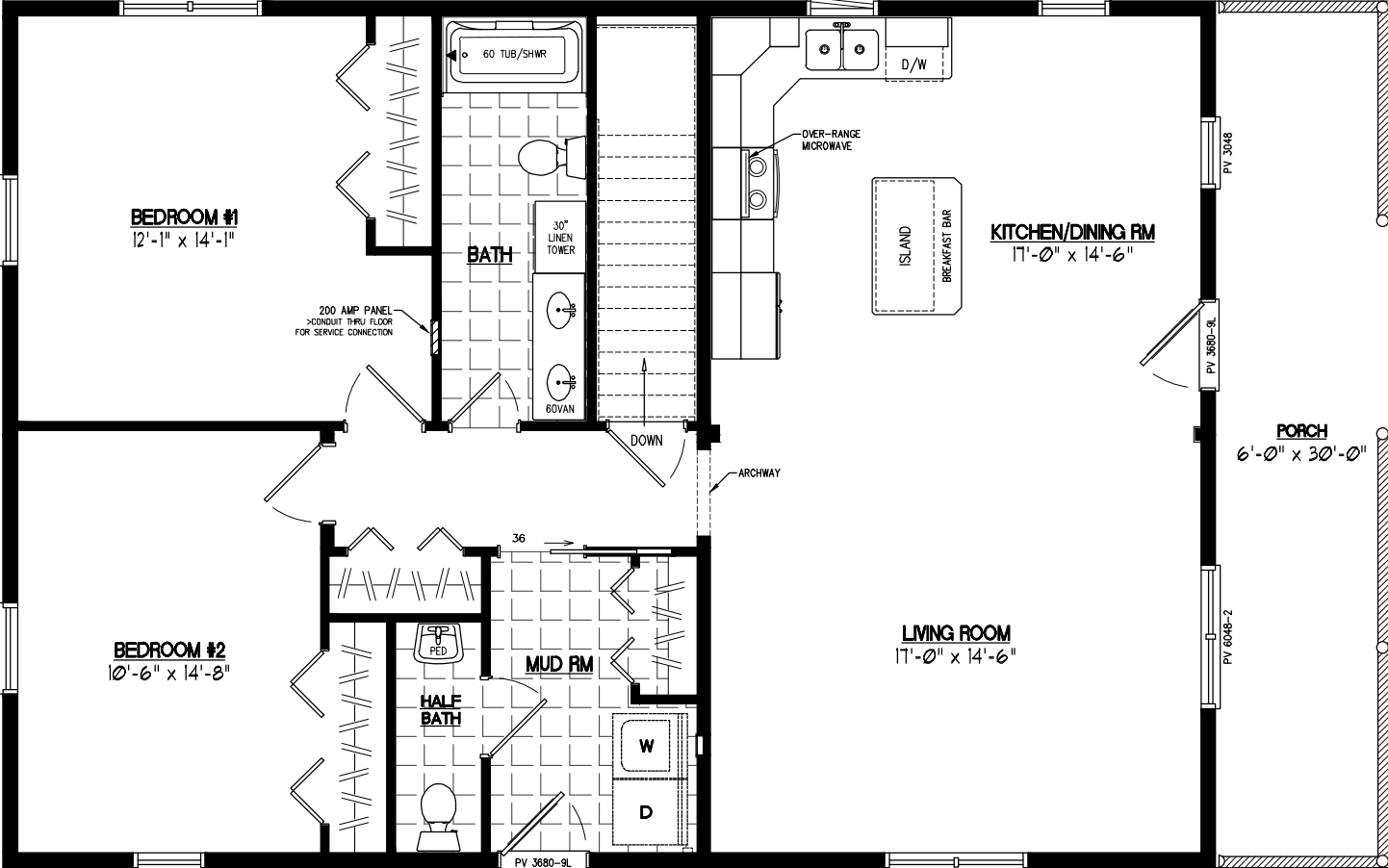 Settler 3042 floor plan home features