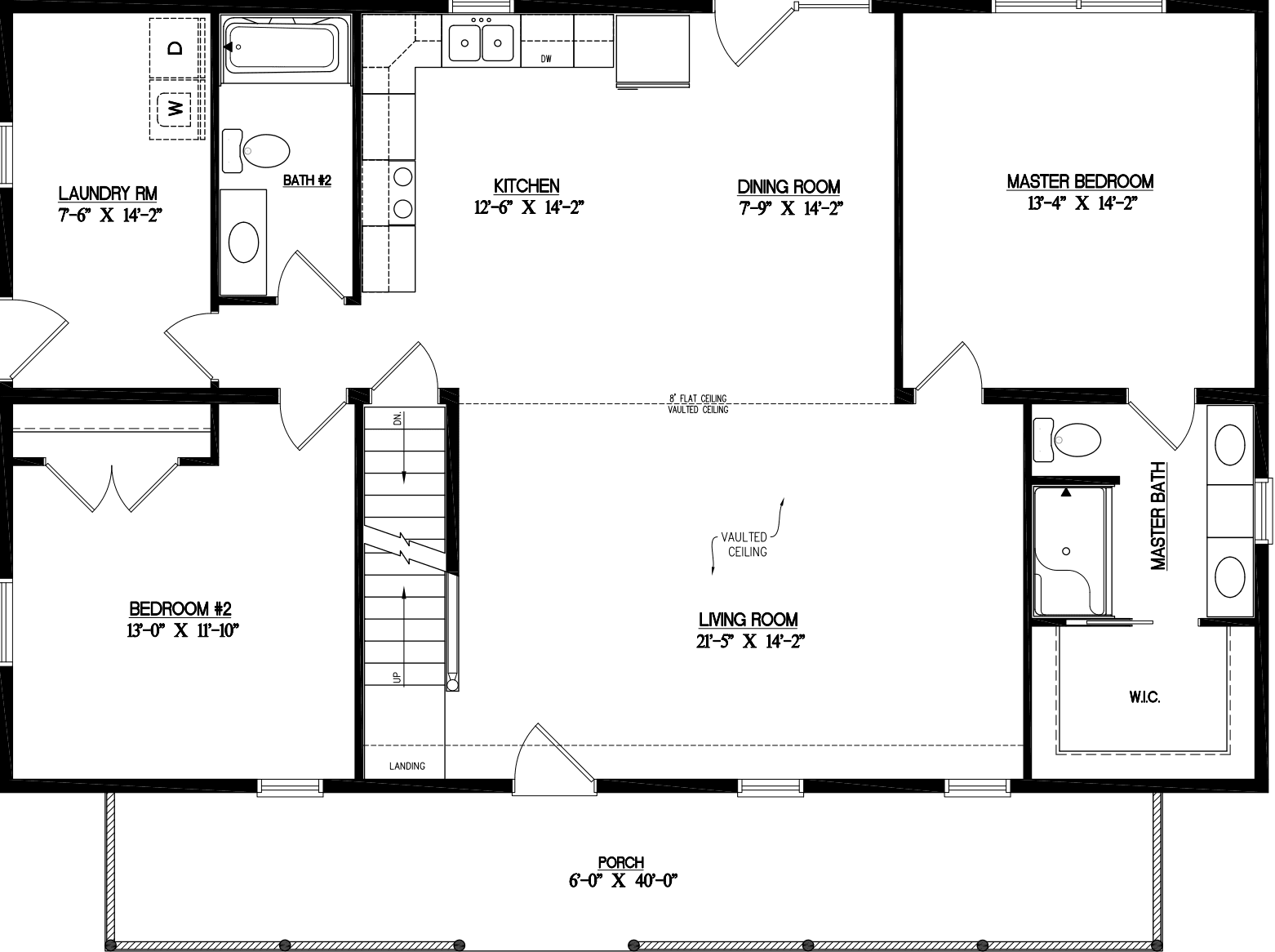 Timberline 3048 floor plan home features