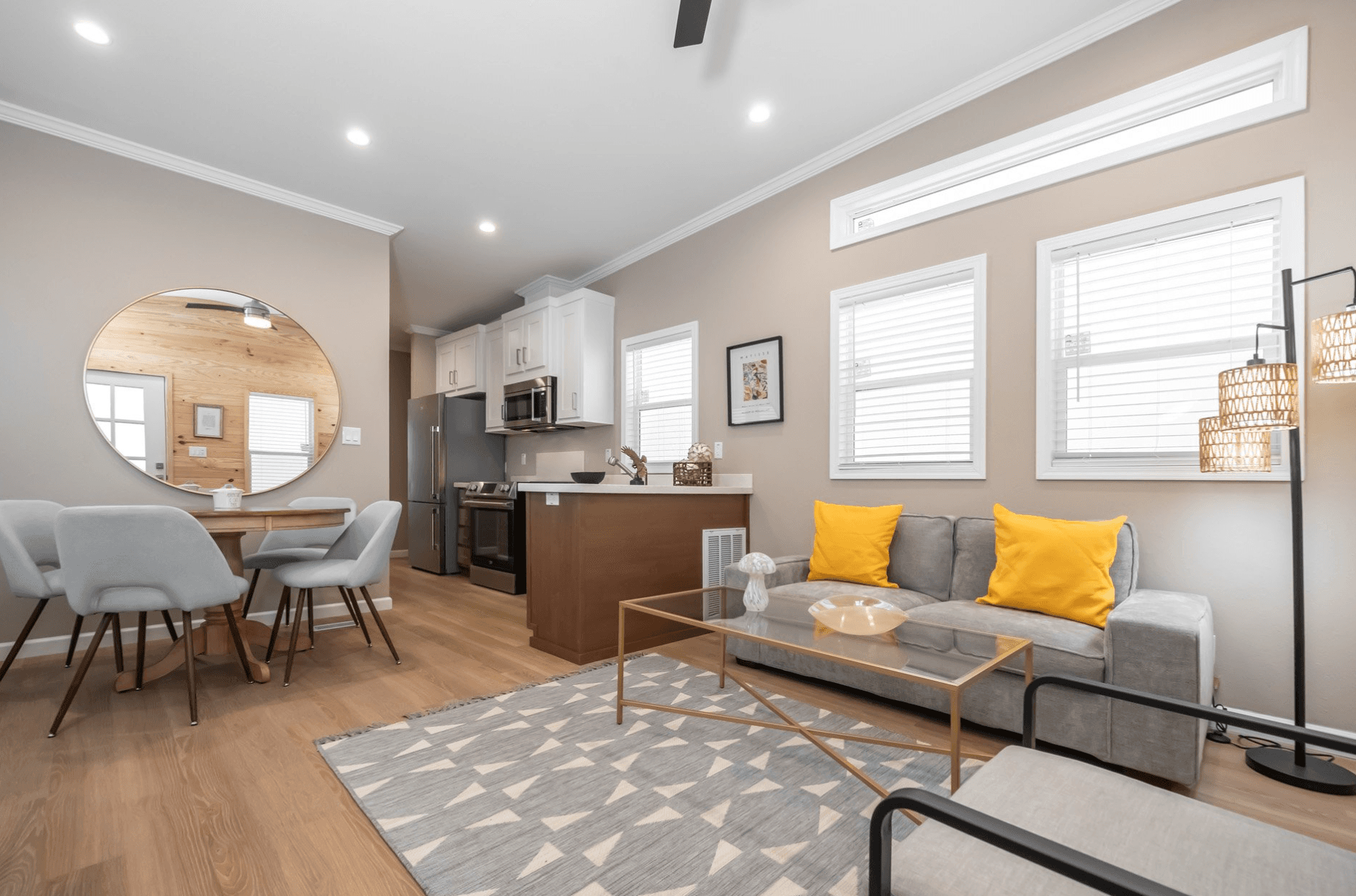 Wedge interior home features