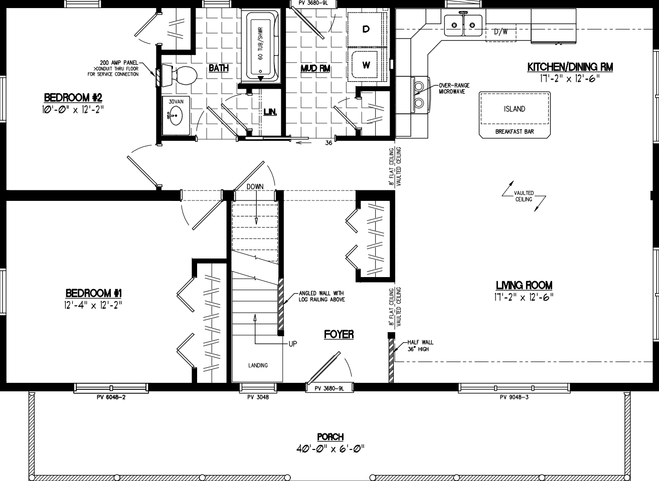 Mountaineer deluxe 2644 floor plan home features