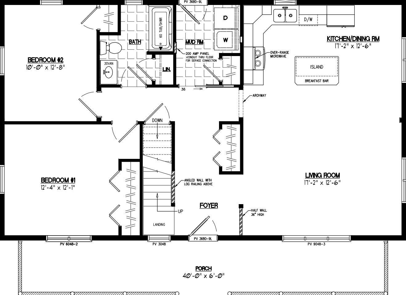 Mountaineer 2644 floor plan home features