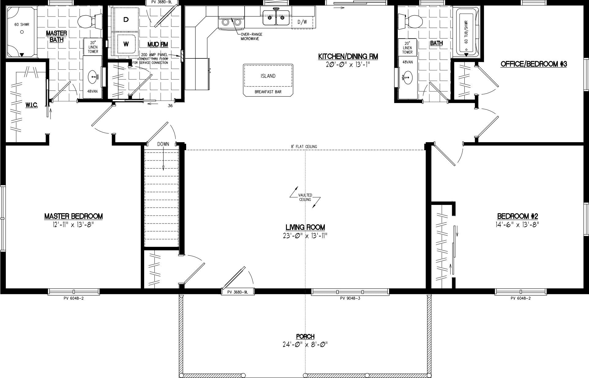 Alpine 2856 ii floor plan home features