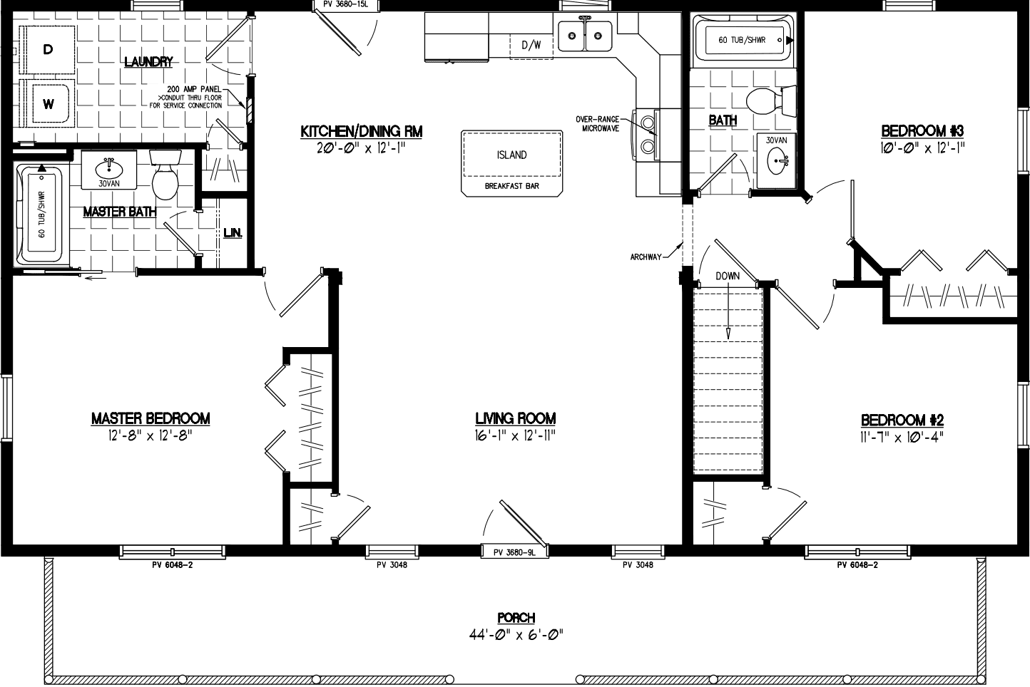 Musketeer 2648 floor plan home features