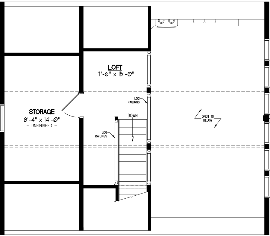 Chalet 2630 interior home features
