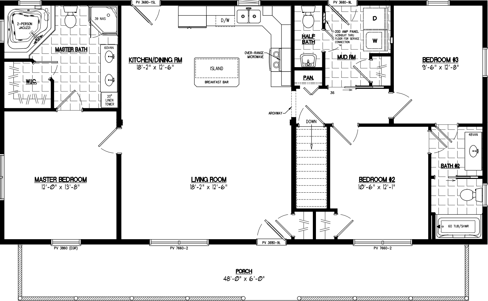 Musketeer 2652 floor plan home features