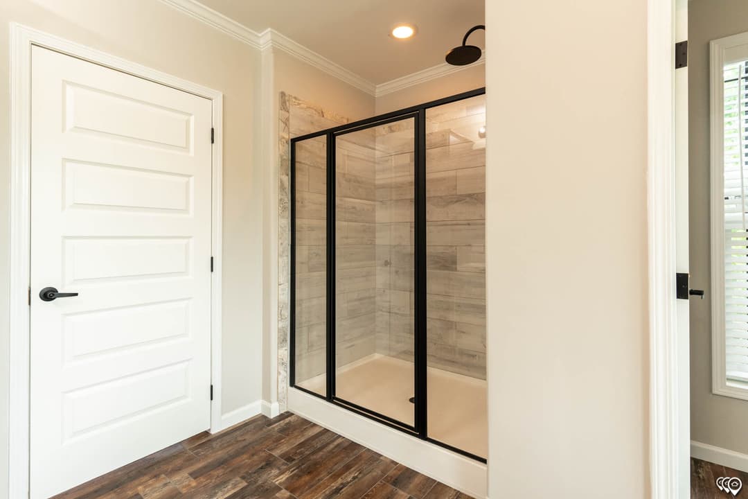 The woodside bathroom home features