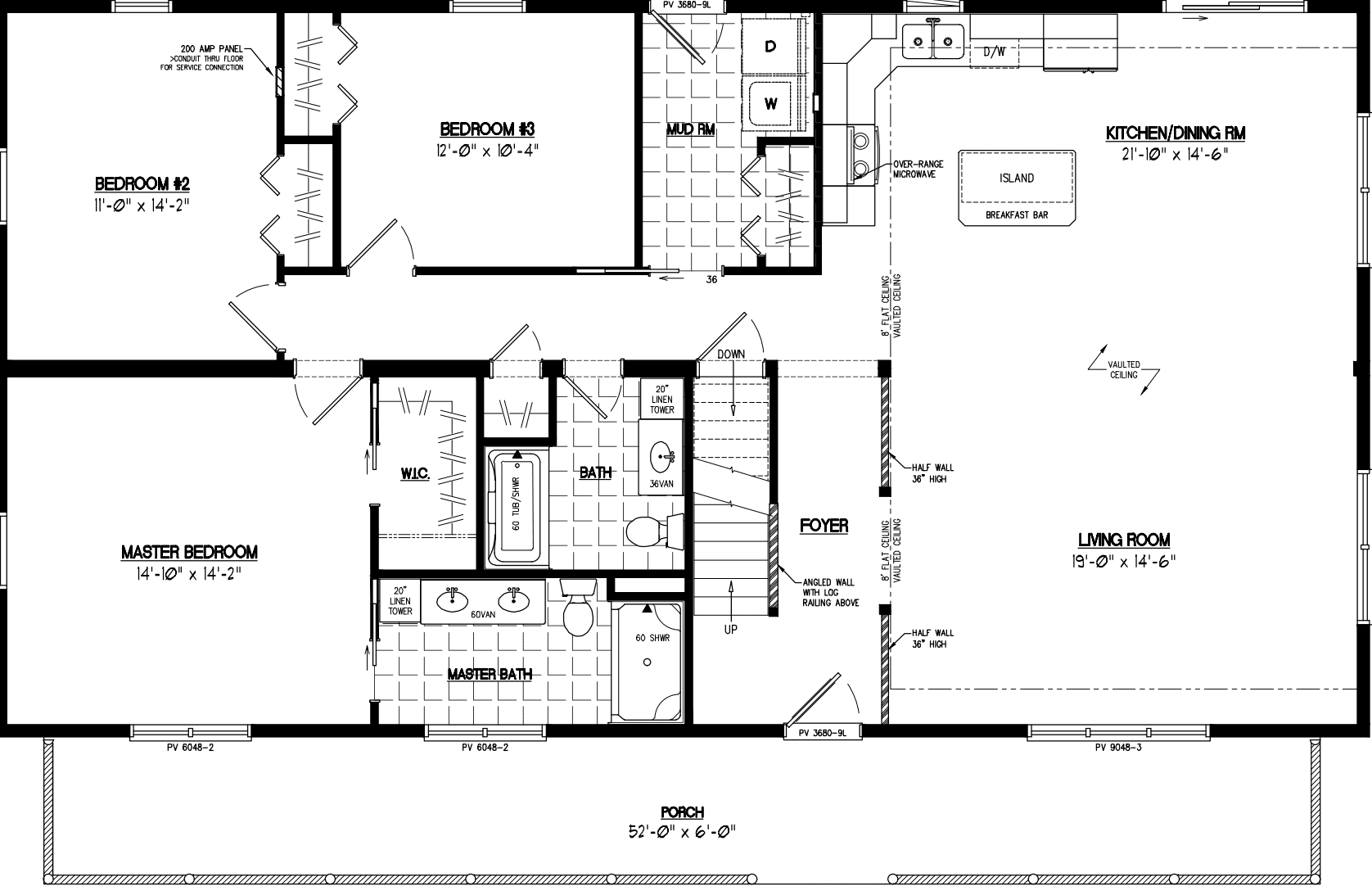 Mountaineer deluxe 3056 floor plan home features