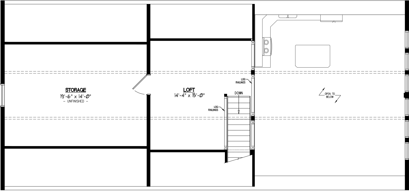 Chalet 2656 interior home features