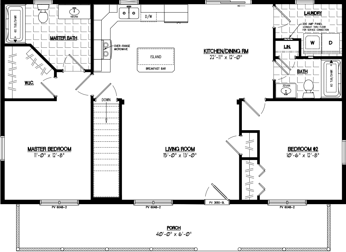 Musketeer 2644 floor plan home features