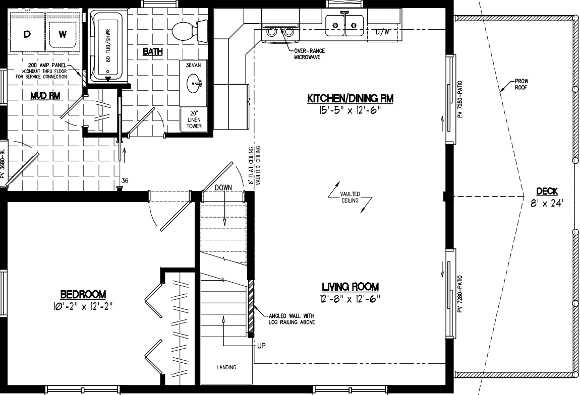 Chalet 2630 floor plan home features