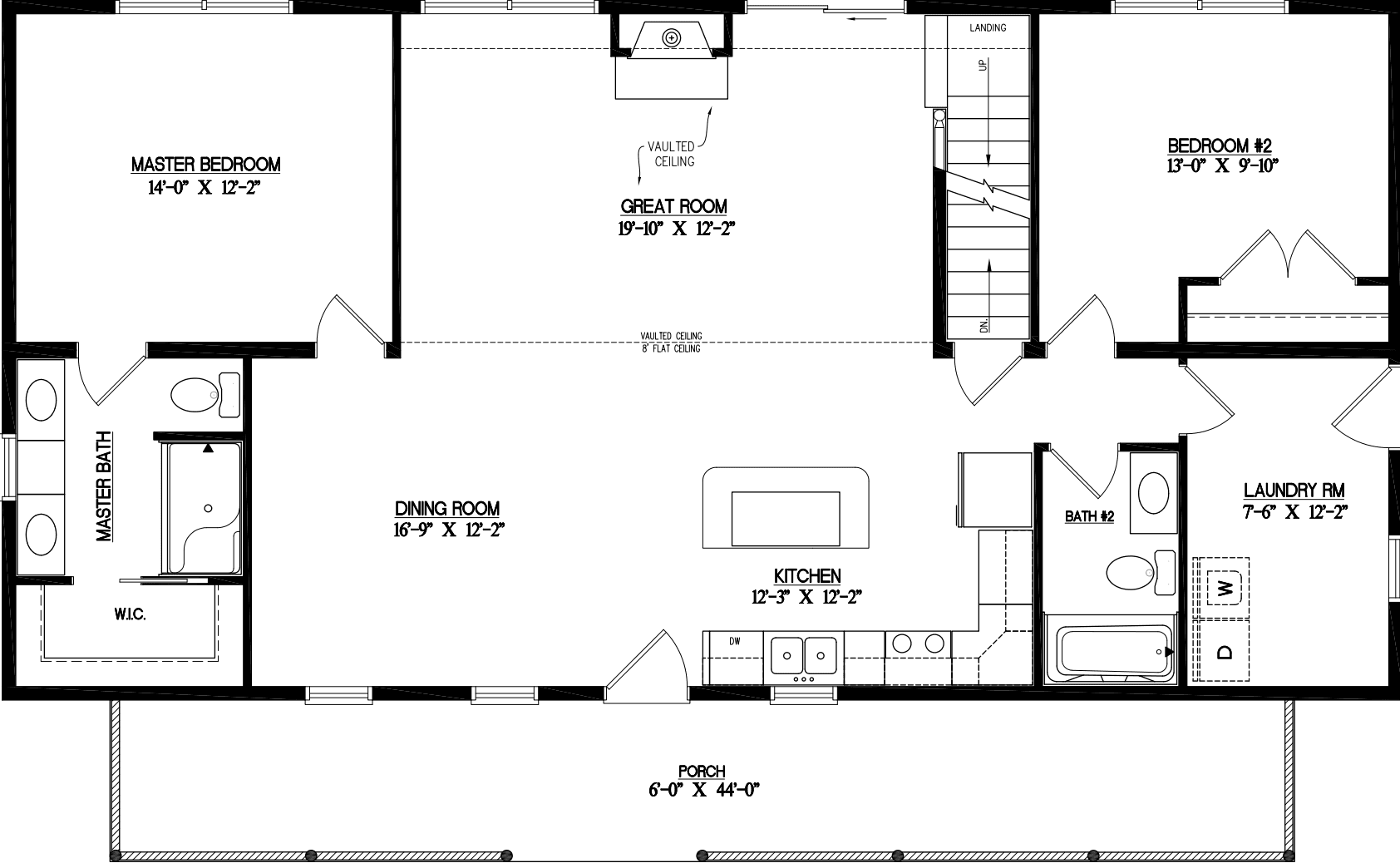 Timberline 2652 floor plan home features