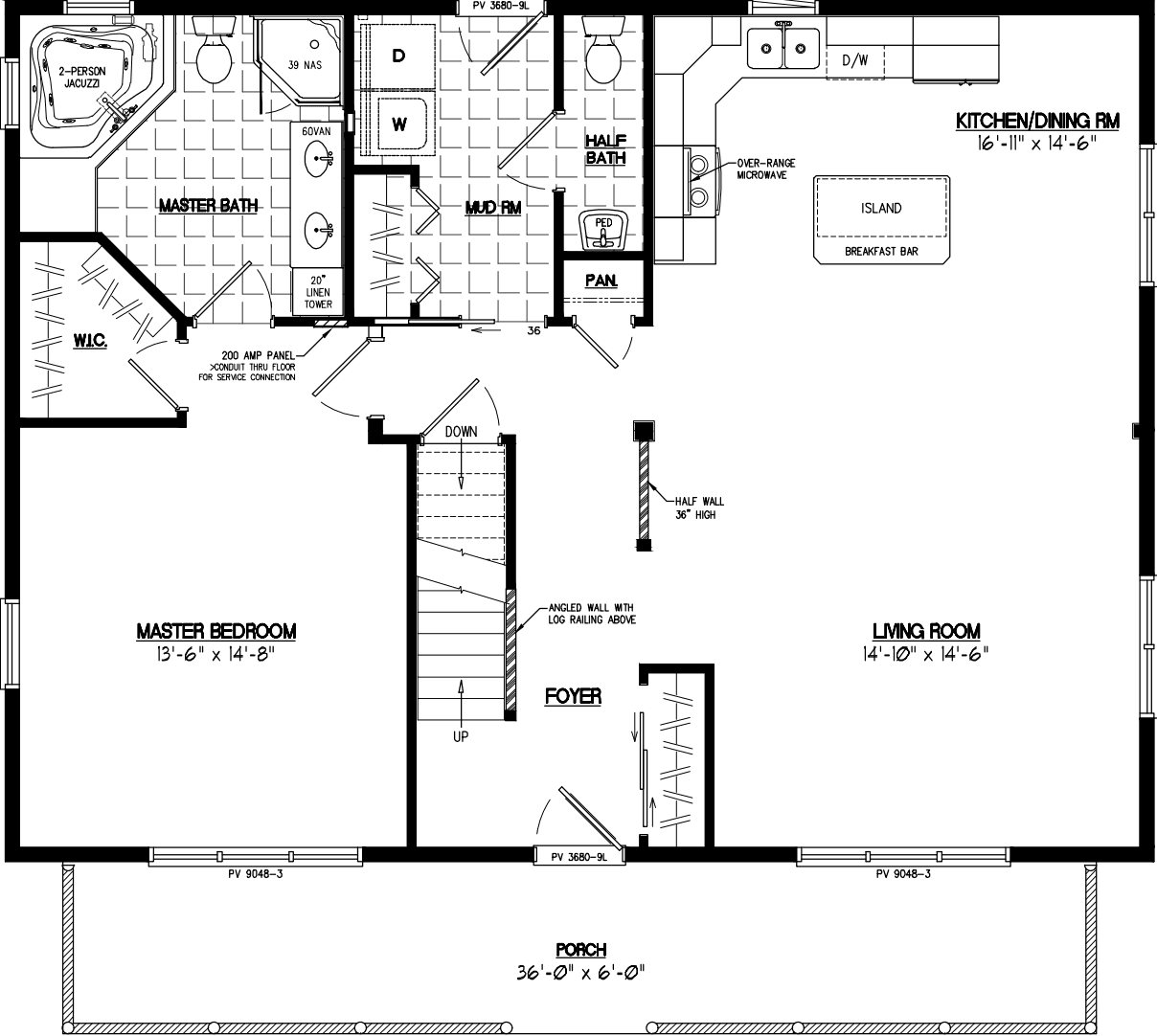 Mountaineer 3040 floor plan home features