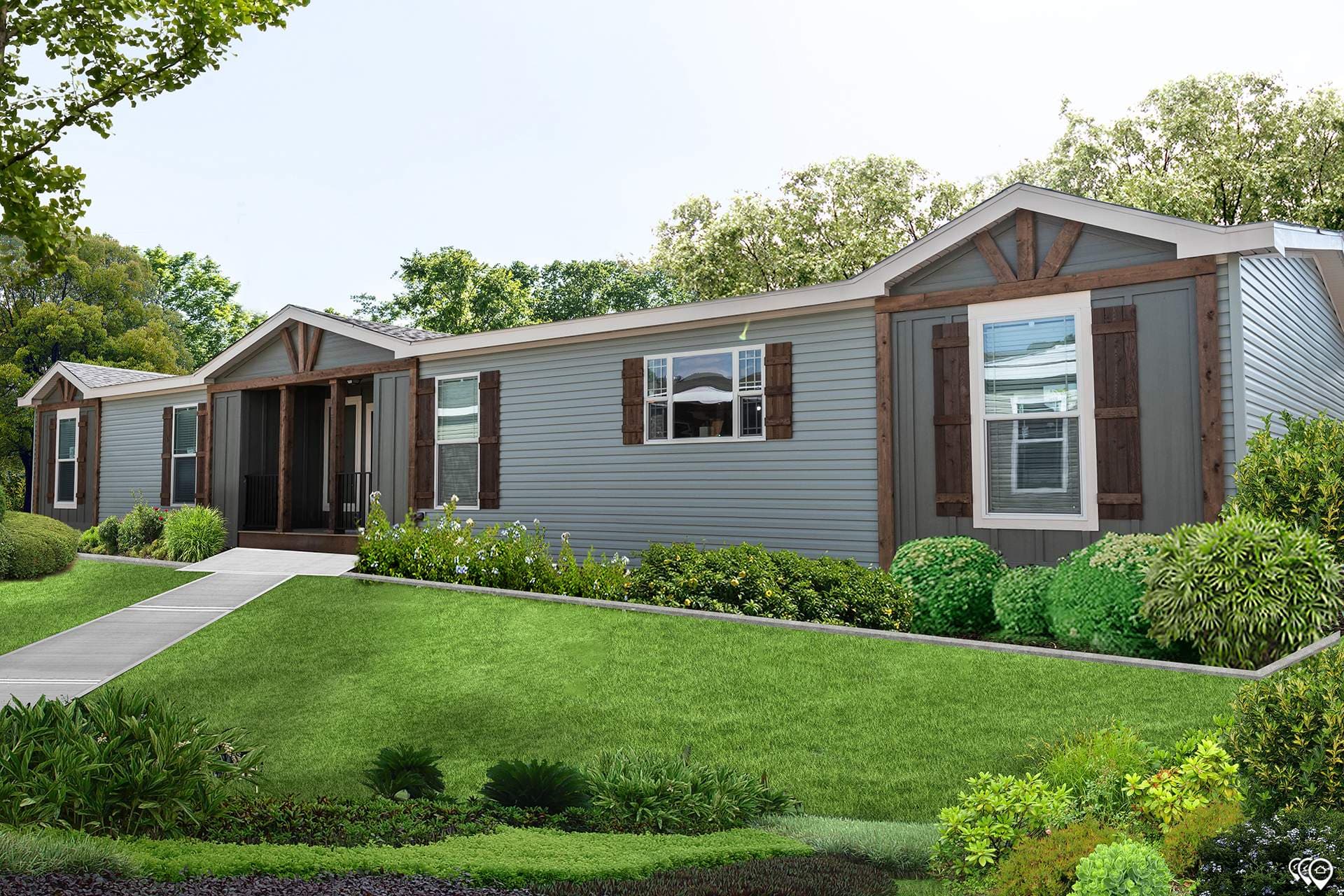 The clarkson hero, elevation, and exterior home features