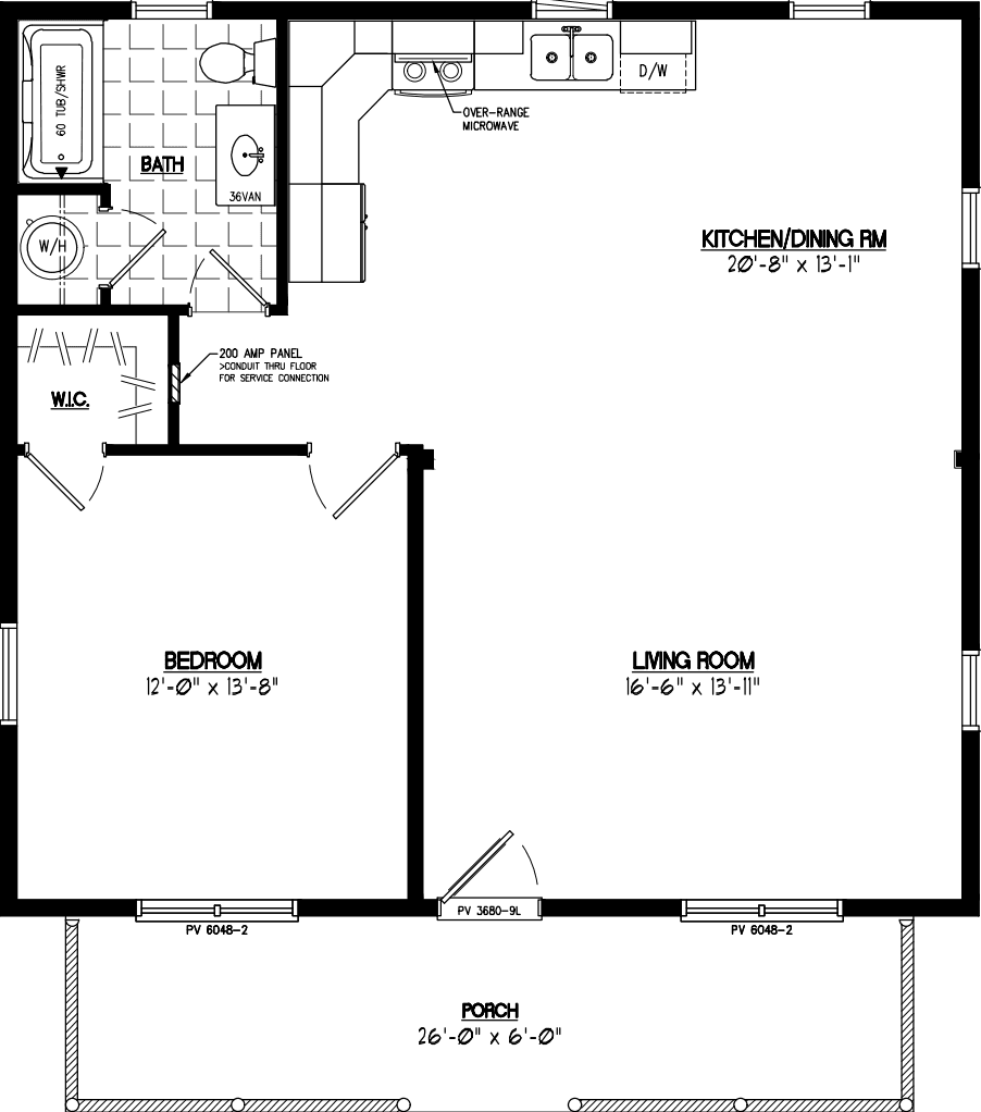 Musketeer 2830 floor plan home features