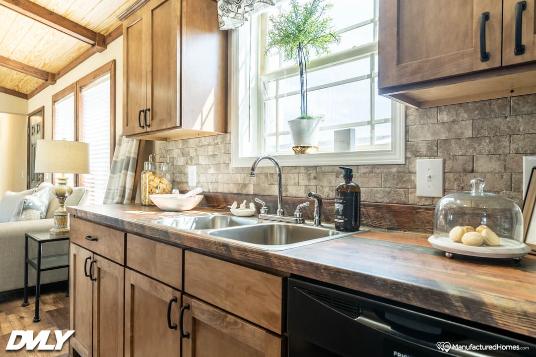 The lodge 4 kitchen home features