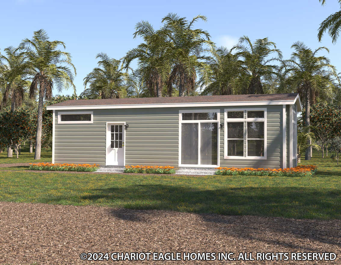 The berkley | 13381b | hud elevation and exterior home features