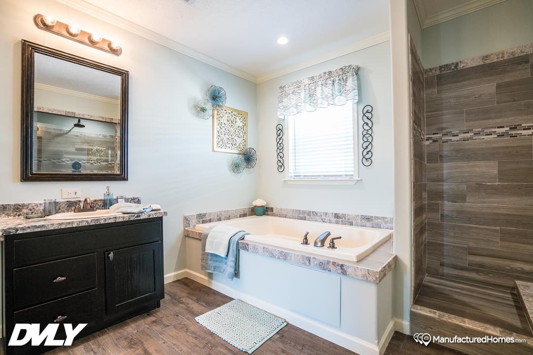 The millwood bathroom home features