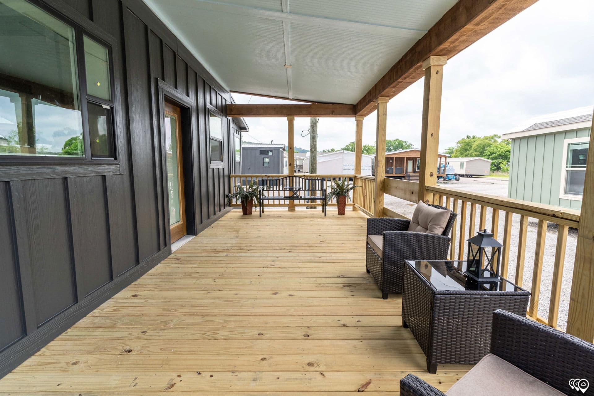 The barndominium exterior home features