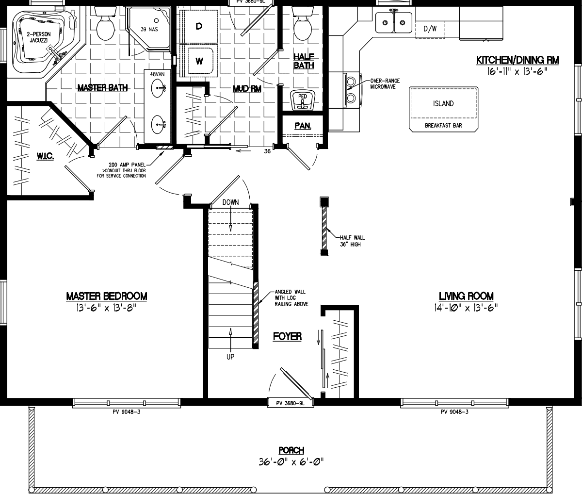 Mountaineer 2840 floor plan home features