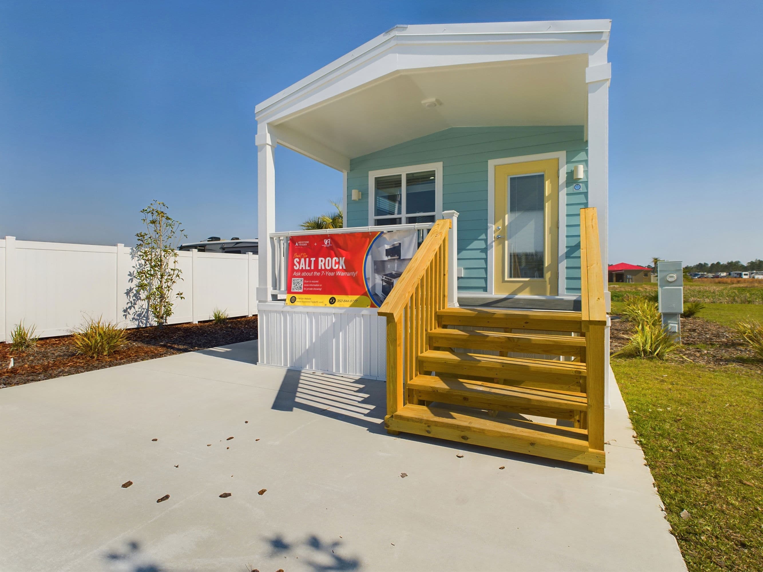 Salt rock exterior home features