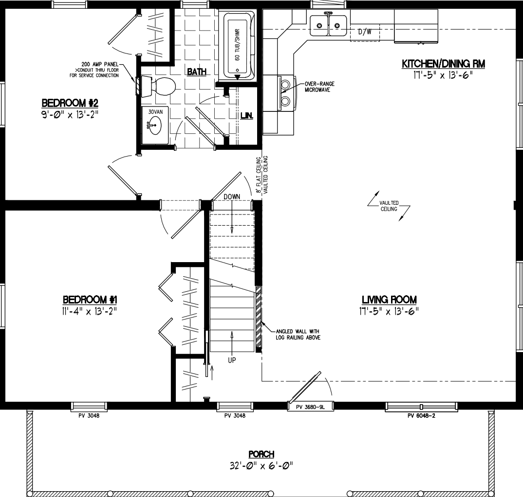 Mountaineer deluxe 2836 floor plan home features