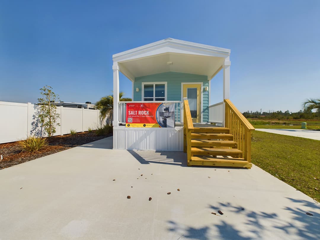 Salt rock exterior home features