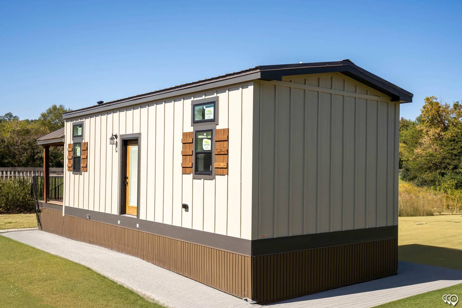 Cozy cabin 2 elevation and exterior home features