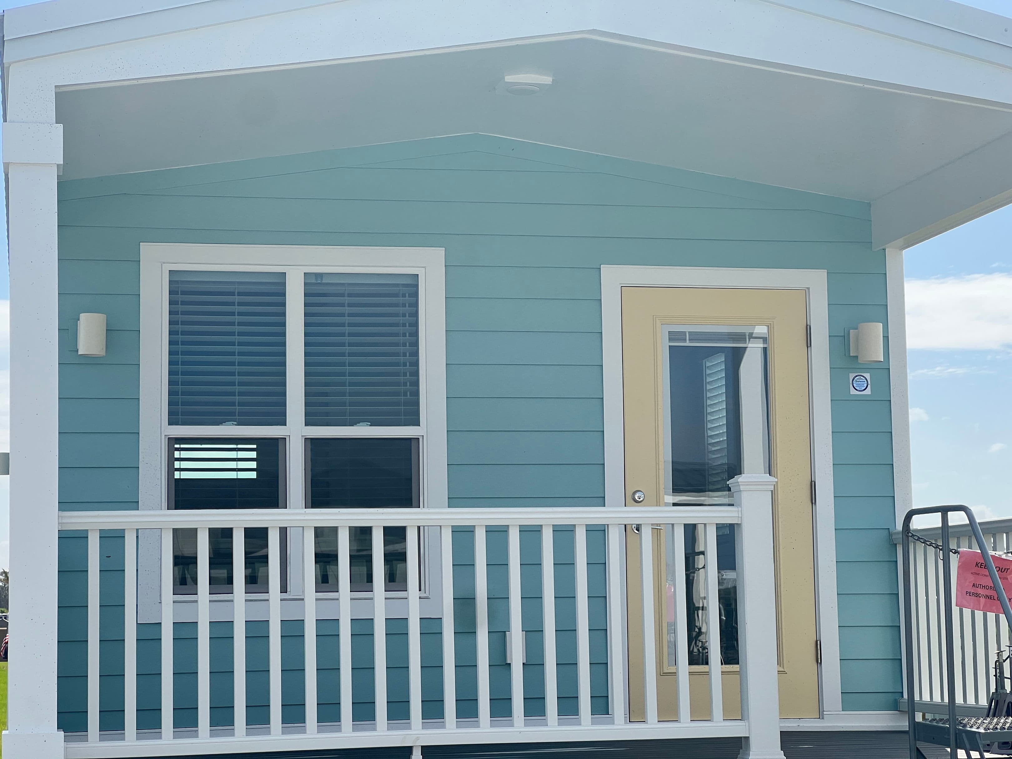 Salt rock exterior home features