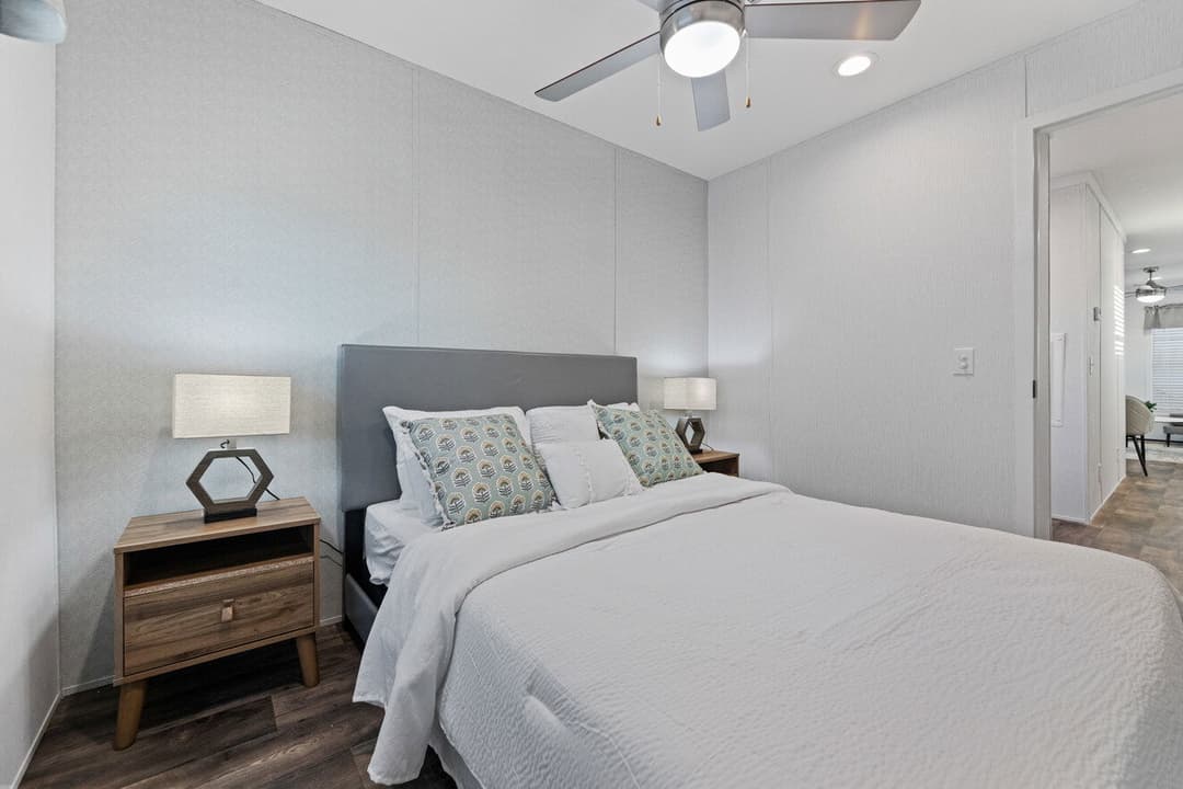 The palmetto rose bedroom home features