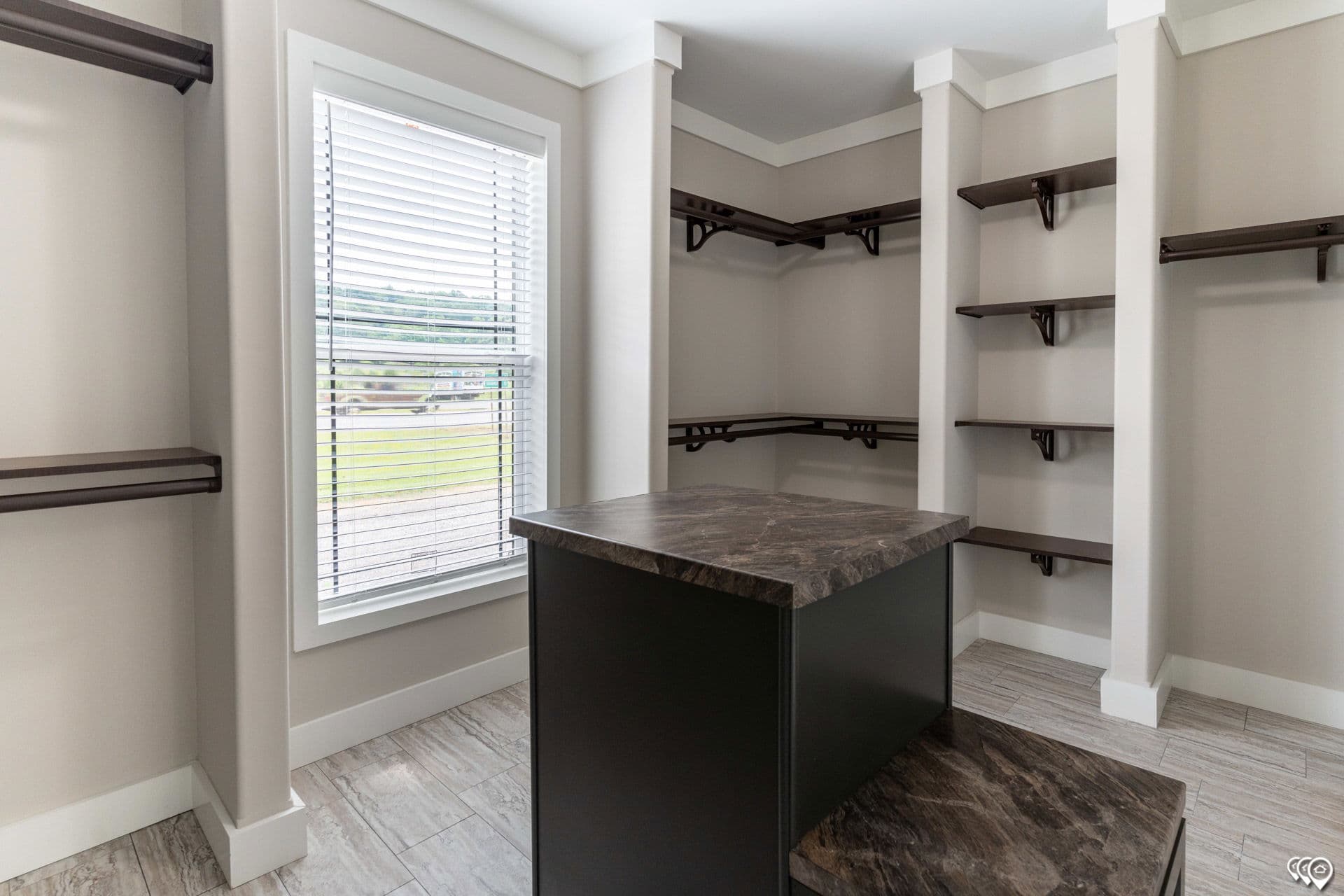 The barndominium interior home features