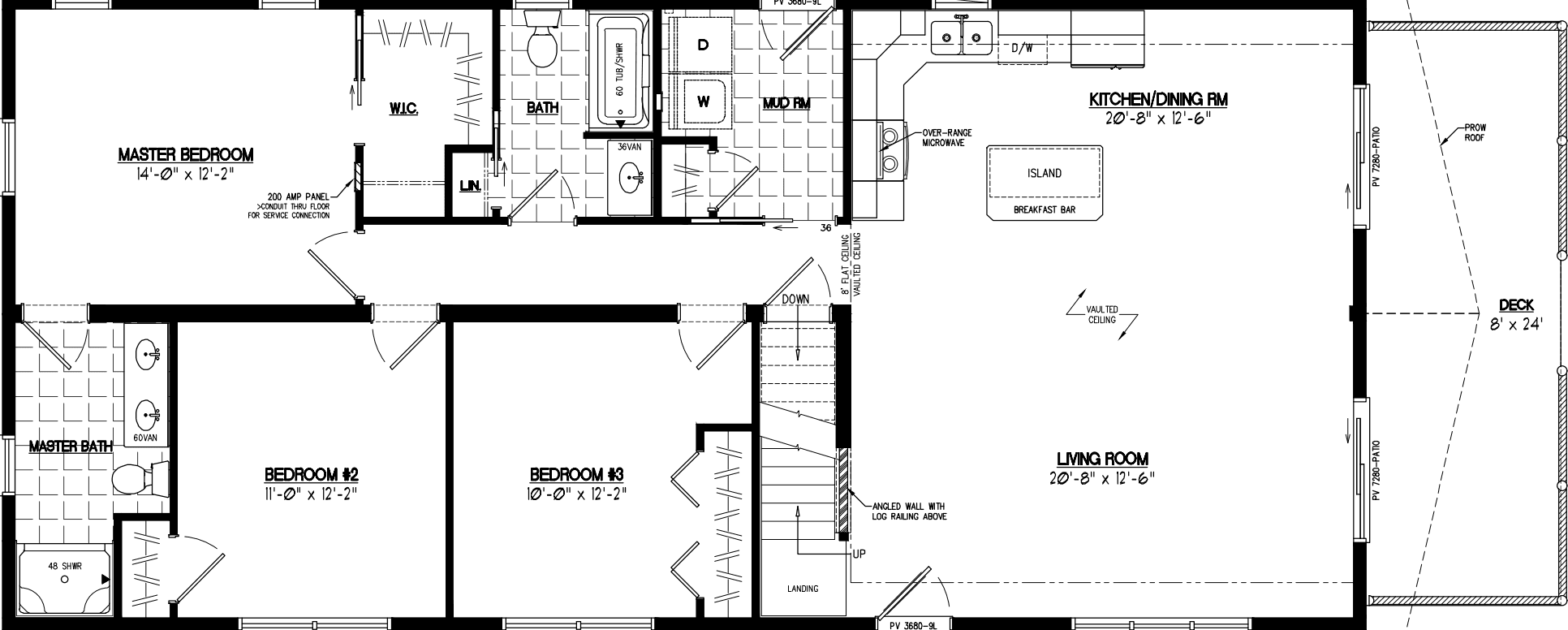 Chalet 2656 floor plan home features