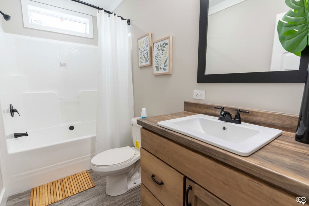 The barndominium bathroom home features