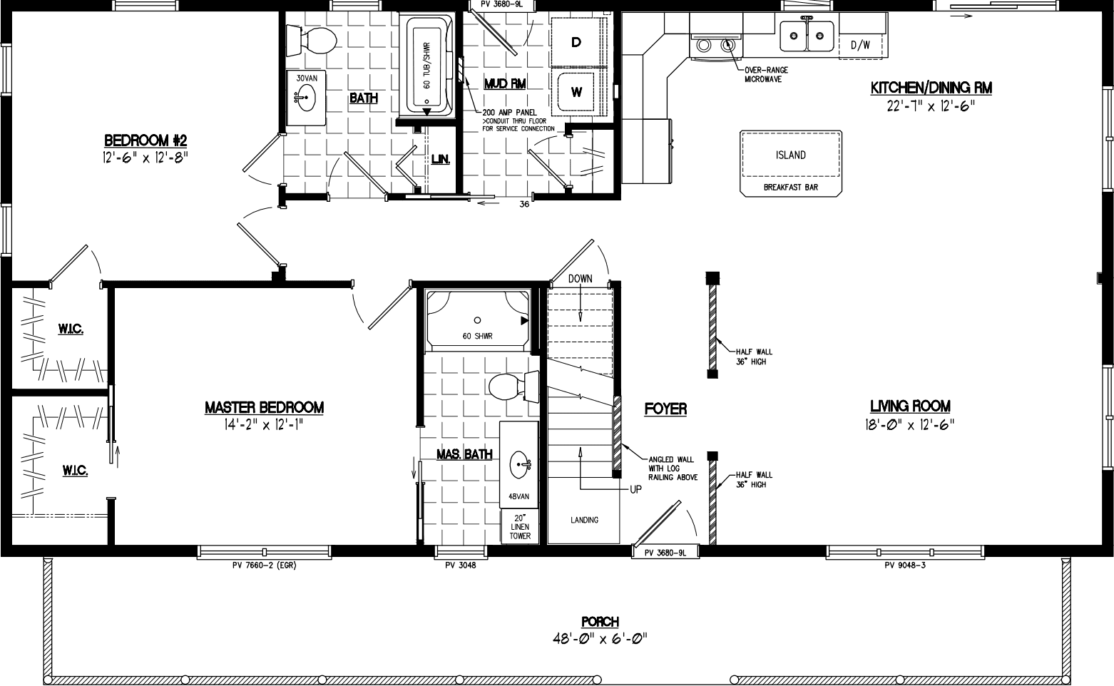 Mountaineer 2652 floor plan home features