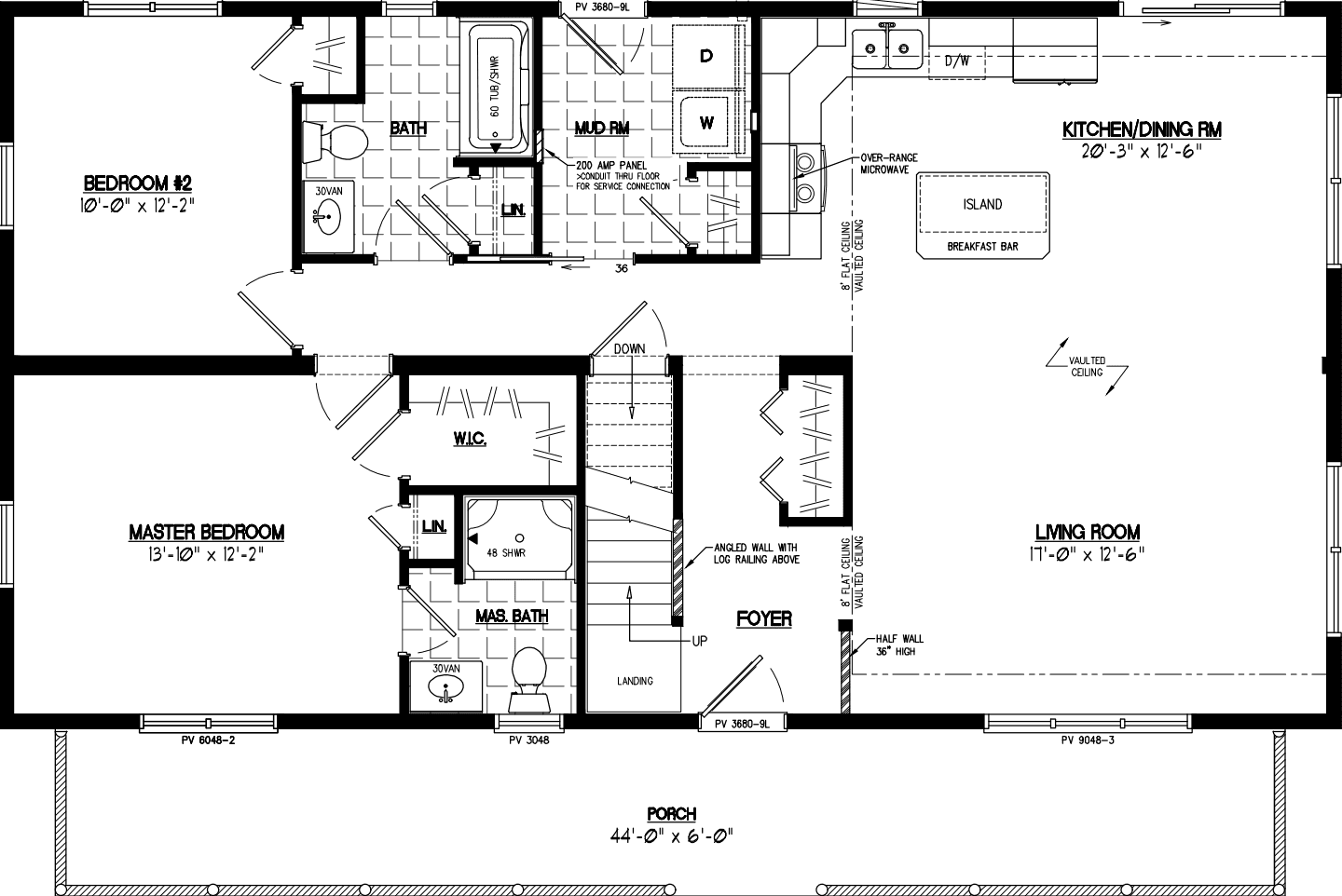 Mountaineer deluxe 2648 floor plan home features