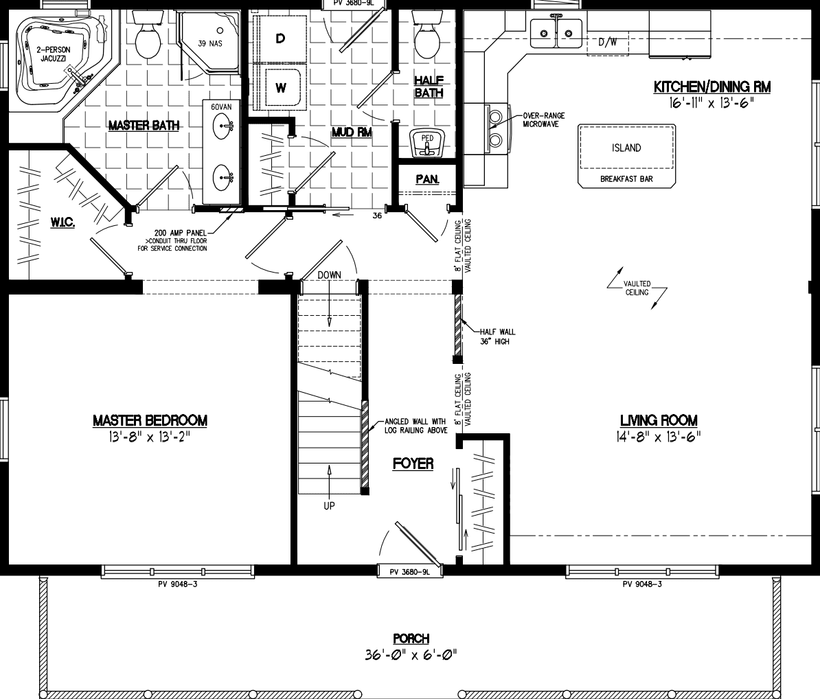 Mountaineer deluxe 2840 floor plan home features