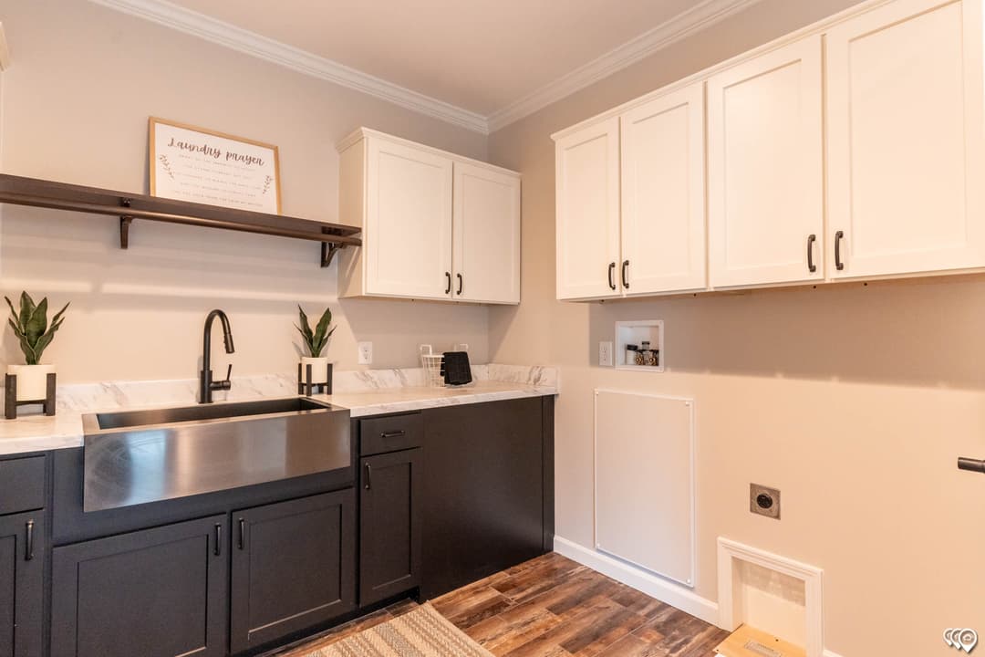 The woodside interior home features