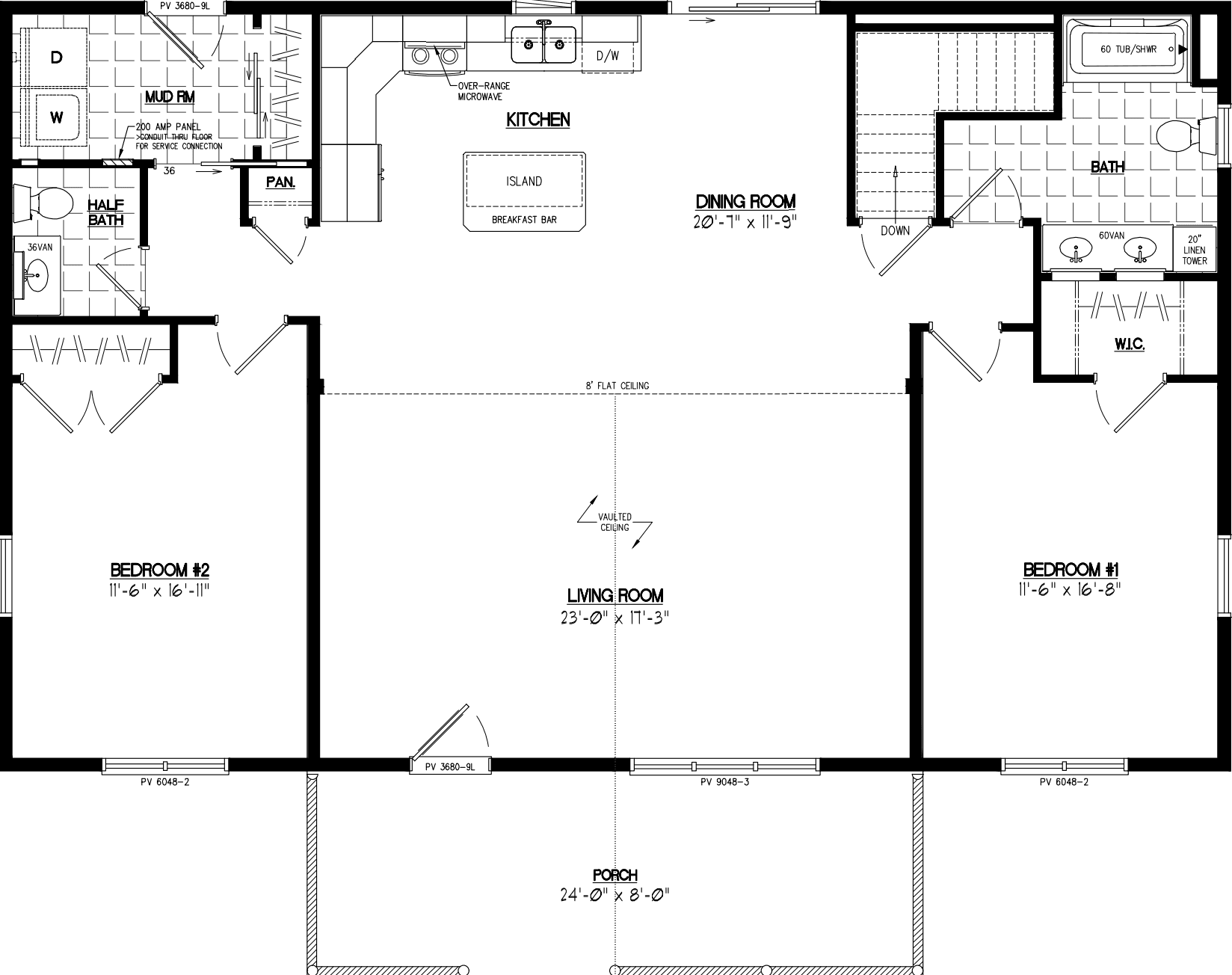 Alpine 3048 ii floor plan home features