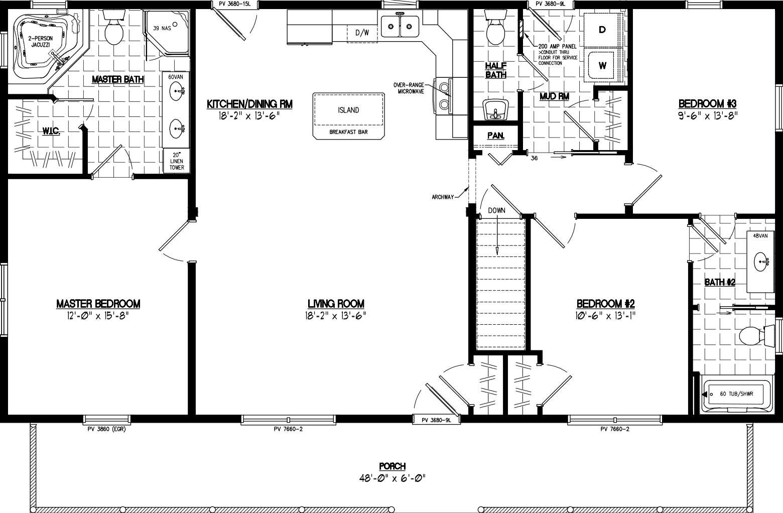 Musketeer 2852 floor plan home features