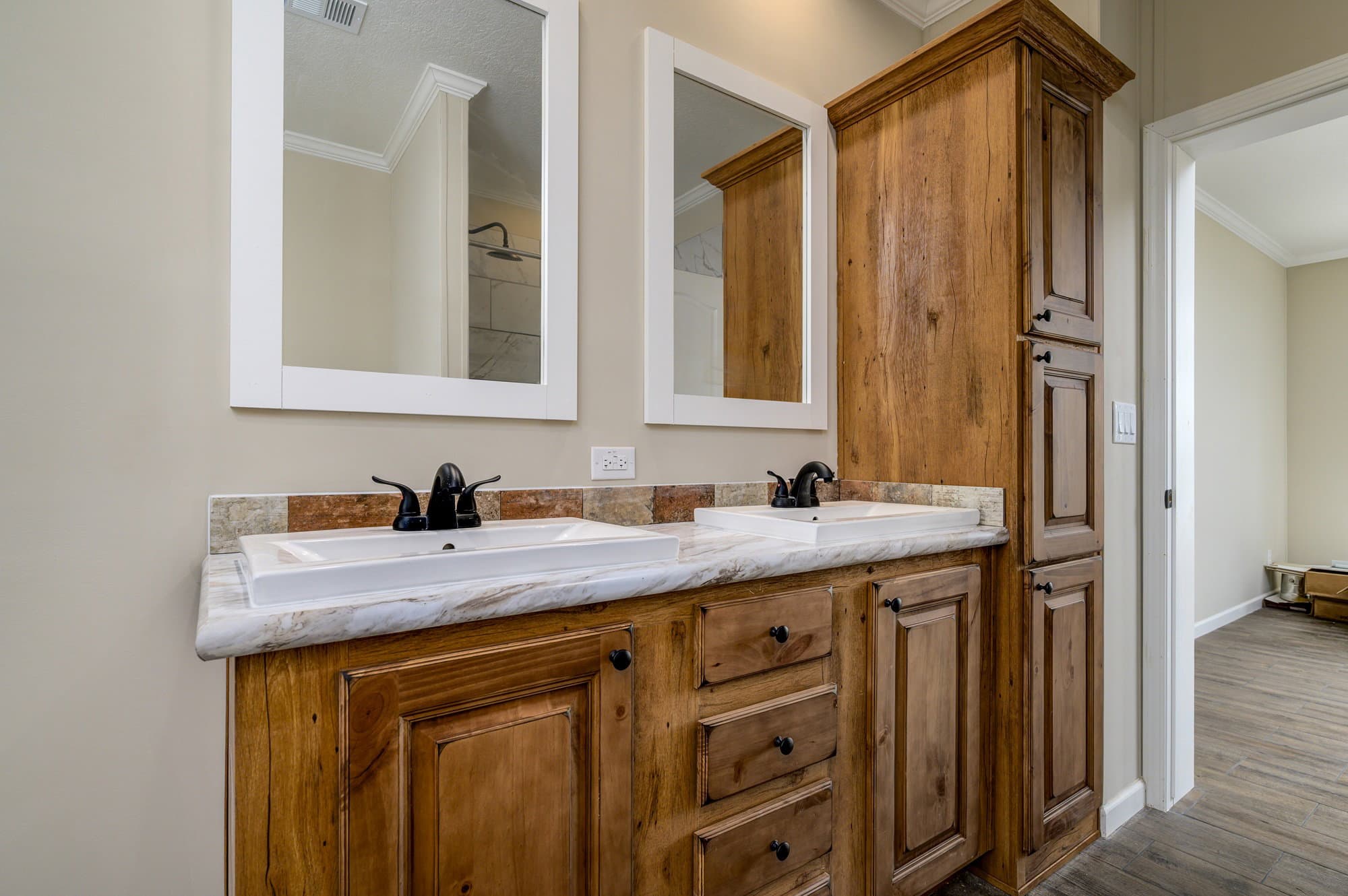 Haven bathroom home features