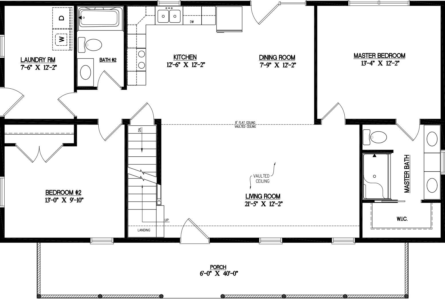 Timberline 2648 floor plan home features