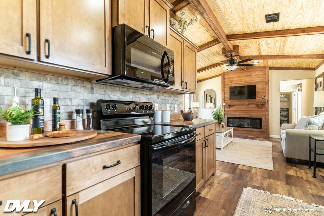 The lodge 4 kitchen home features