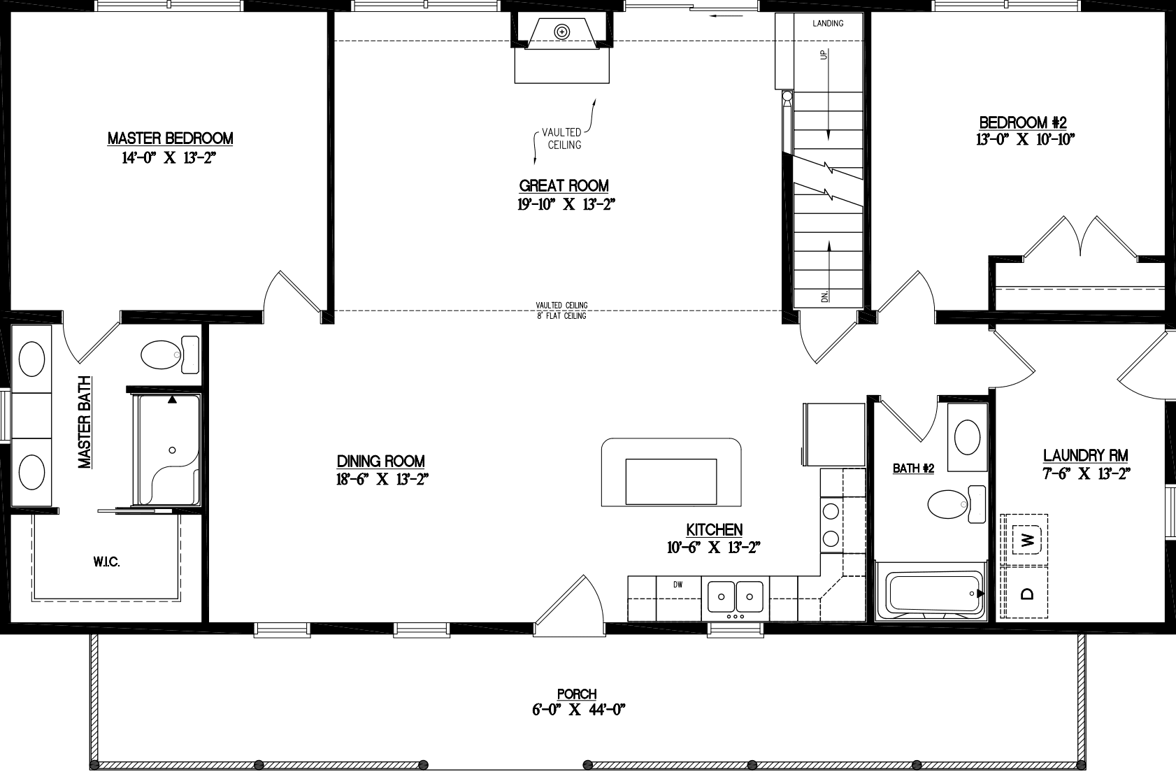 Timberline 2852 floor plan home features