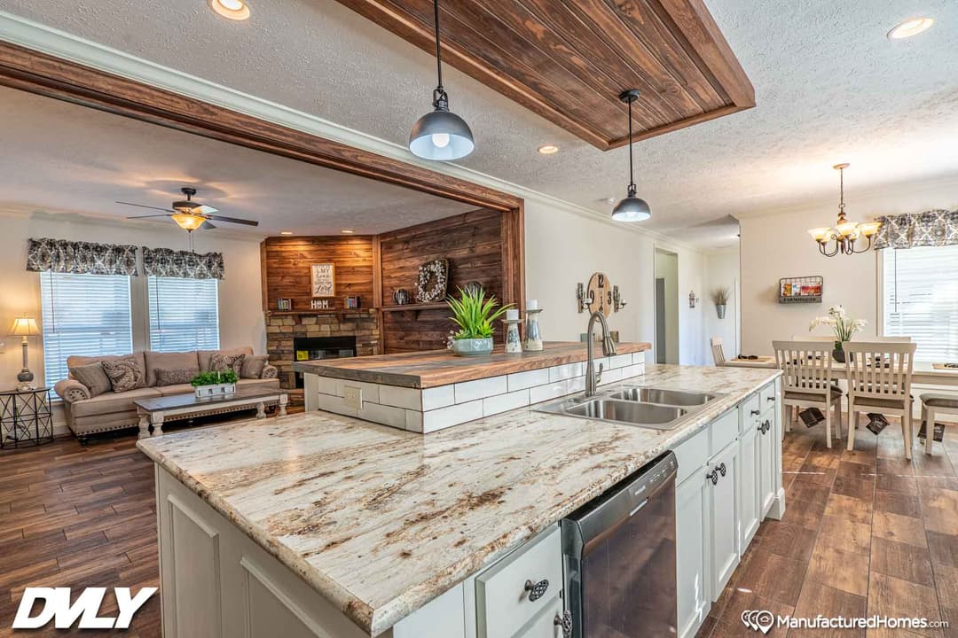 Orchard house (porch) kitchen home features
