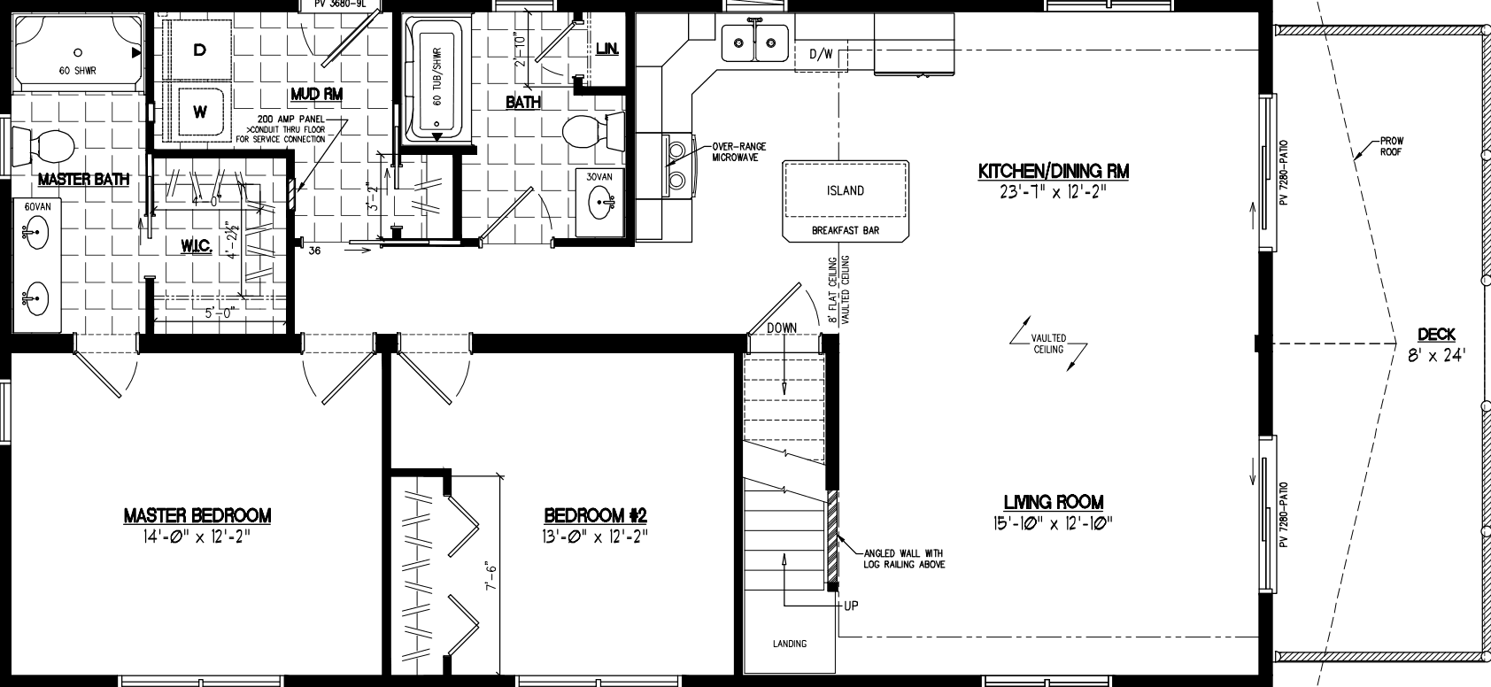 Chalet 2648 floor plan home features