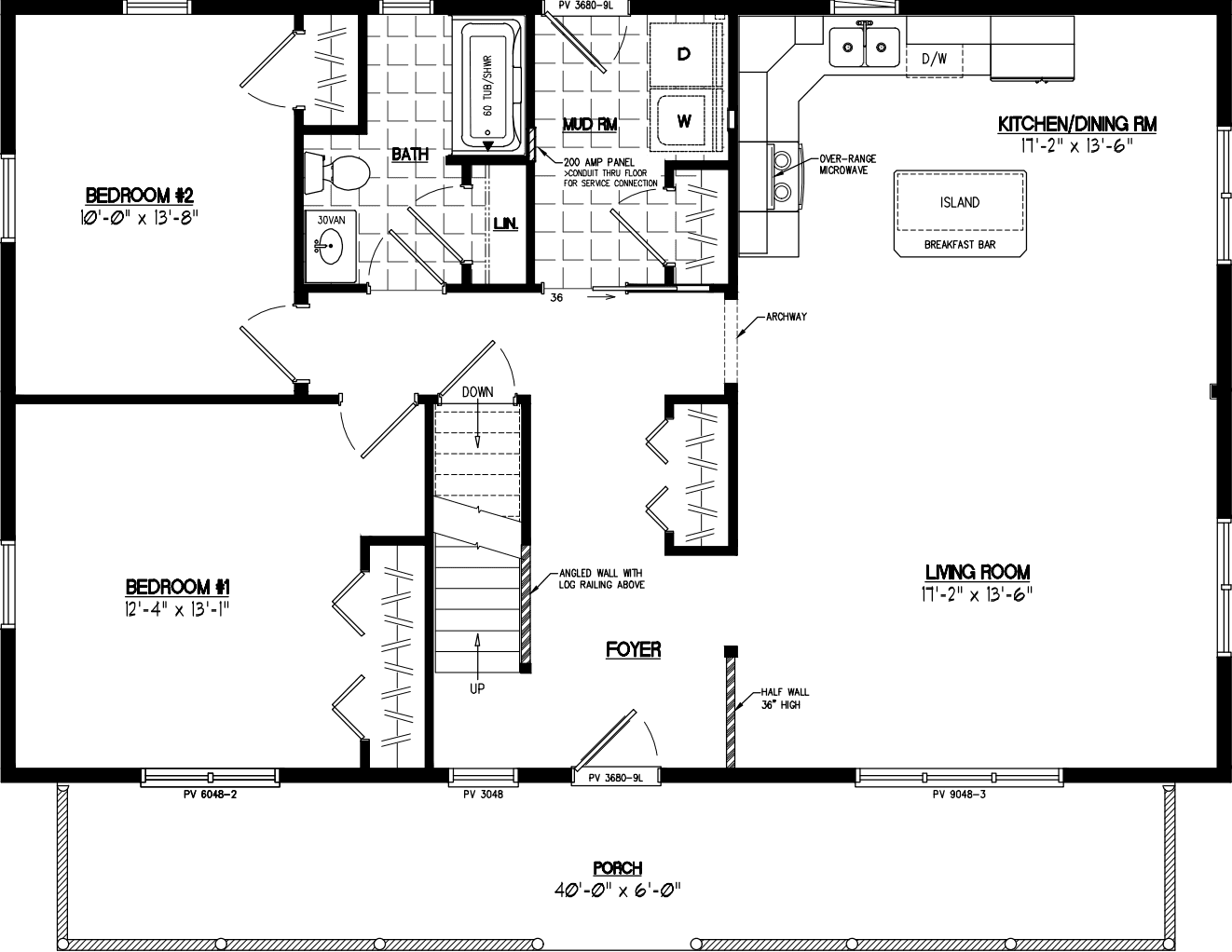 Mountaineer 2844 floor plan home features